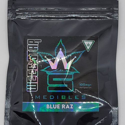150mg Blue Razz Gummy Block (Weed Star)